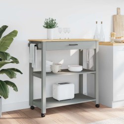 Chariot de cuisine MONZA 84x40x88,5 cm bois massif de pin 562452562452