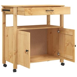 Chariot de cuisine MONZA 84x40x88,5 cm bois massif de pin 562453562453