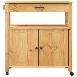 Chariot de cuisine MONZA 84x40x88,5 cm bois massif de pin 562453562453