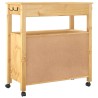 Chariot de cuisine MONZA 84x40x88,5 cm bois massif de pin 562453562453