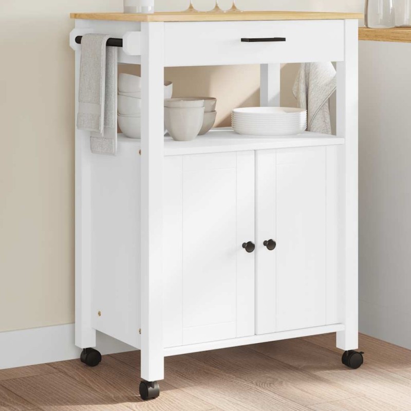 Chariot de cuisine MONZA 60x40x88,5 cm bois massif de pin 562454562454
