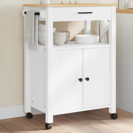 Chariot de cuisine MONZA 60x40x88,5 cm bois massif de pin 562454562454