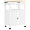 Chariot de cuisine MONZA 60x40x88,5 cm bois massif de pin 562454562454