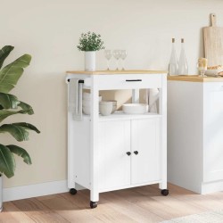 Chariot de cuisine MONZA 60x40x88,5 cm bois massif de pin 562454562454