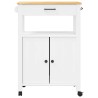 Chariot de cuisine MONZA 60x40x88,5 cm bois massif de pin 562454562454