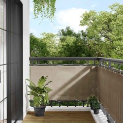 Écran de balcon taupe 75x700 cm 100% polyester oxford 562457562457