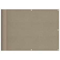 Écran de balcon taupe 75x700 cm 100% polyester oxford 562457562457