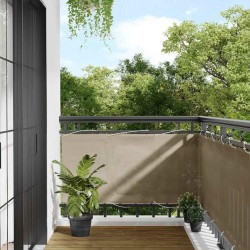 Écran de balcon taupe 75x800 cm 100% polyester oxford 562458562458