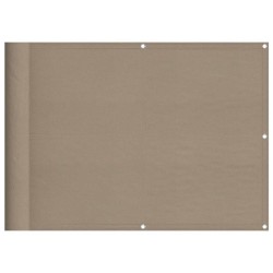 Écran de balcon taupe 75x800 cm 100% polyester oxford 562458562458