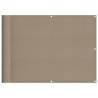 Écran de balcon taupe 75x1000 cm 100% polyester oxford 562459562459