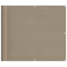Écran de balcon taupe 90x800 cm 100% polyester oxford 562461562461