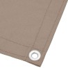 Écran de balcon taupe 90x1000 cm 100% polyester oxford 562462562462