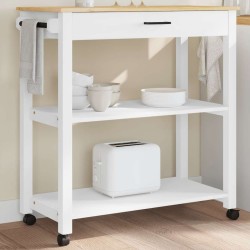 Chariot de cuisine MONZA 84x40x88,5 cm bois massif de pin 562463562463