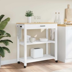 Chariot de cuisine MONZA 84x40x88,5 cm bois massif de pin 562463562463
