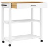 Chariot de cuisine MONZA 84x40x88,5 cm bois massif de pin 562463562463