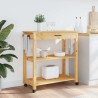 Chariot de cuisine MONZA 84x40x88,5 cm bois massif de pin 562464562464