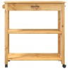 Chariot de cuisine MONZA 84x40x88,5 cm bois massif de pin 562464562464