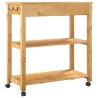 Chariot de cuisine MONZA 84x40x88,5 cm bois massif de pin 562464562464