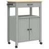 Chariot de cuisine MONZA 60x40x88,5 cm bois massif de pin 562465562465