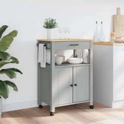 Chariot de cuisine MONZA 60x40x88,5 cm bois massif de pin 562465562465