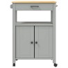 Chariot de cuisine MONZA 60x40x88,5 cm bois massif de pin 562465562465