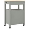 Chariot de cuisine MONZA 60x40x88,5 cm bois massif de pin 562465562465
