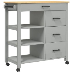 Chariot de cuisine MONZA 84x40x88,5 cm bois massif de pin 562466562466