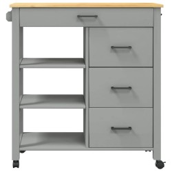 Chariot de cuisine MONZA 84x40x88,5 cm bois massif de pin 562466562466