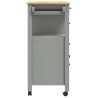 Chariot de cuisine MONZA 84x40x88,5 cm bois massif de pin 562467562467