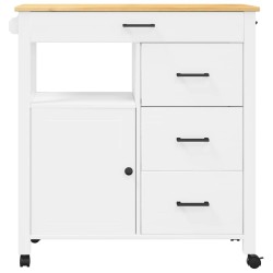 Chariot de cuisine MONZA 84x40x88,5 cm bois massif de pin 562468562468