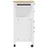 Chariot de cuisine MONZA 84x40x88,5 cm bois massif de pin 562468562468
