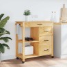 Chariot de cuisine MONZA 84x40x88,5 cm bois massif de pin 562471562471