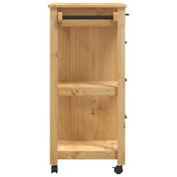 Chariot de cuisine MONZA 84x40x88,5 cm bois massif de pin 562471562471