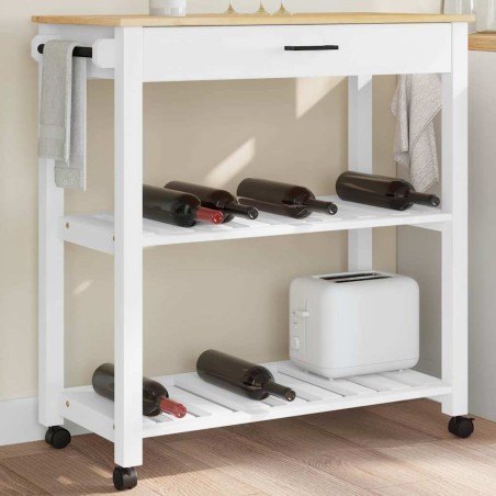 Chariot de cuisine MONZA 84x40x88,5 cm bois massif de pin 562472562472