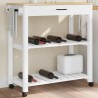Chariot de cuisine MONZA 84x40x88,5 cm bois massif de pin 562472562472