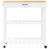 Chariot de cuisine MONZA 84x40x88,5 cm bois massif de pin 562472562472