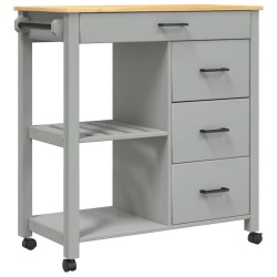 Chariot de cuisine MONZA 84x40x88,5 cm bois massif de pin 562473562473