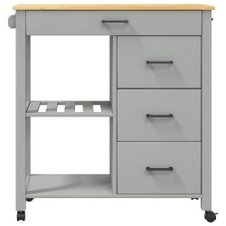 Chariot de cuisine MONZA 84x40x88,5 cm bois massif de pin 562473562473