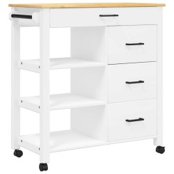 Chariot de cuisine MONZA 84x40x88,5 cm bois massif de pin 562474562474