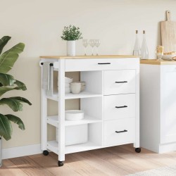 Chariot de cuisine MONZA 84x40x88,5 cm bois massif de pin 562474562474