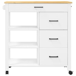 Chariot de cuisine MONZA 84x40x88,5 cm bois massif de pin 562474562474