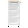 Chariot de cuisine MONZA 84x40x88,5 cm bois massif de pin 562474562474