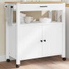Chariot de cuisine MONZA 84x40x88,5 cm bois massif de pin 562475562475