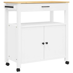 Chariot de cuisine MONZA 84x40x88,5 cm bois massif de pin 562475562475