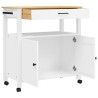 Chariot de cuisine MONZA 84x40x88,5 cm bois massif de pin 562475562475