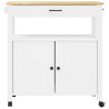Chariot de cuisine MONZA 84x40x88,5 cm bois massif de pin 562475562475