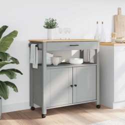 Chariot de cuisine MONZA 84x40x88,5 cm bois massif de pin 562476562476
