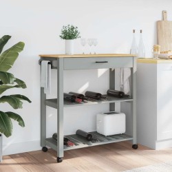 Chariot de cuisine MONZA 84x40x88,5 cm bois massif de pin 562477562477