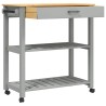 Chariot de cuisine MONZA 84x40x88,5 cm bois massif de pin 562477562477