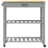 Chariot de cuisine MONZA 84x40x88,5 cm bois massif de pin 562477562477